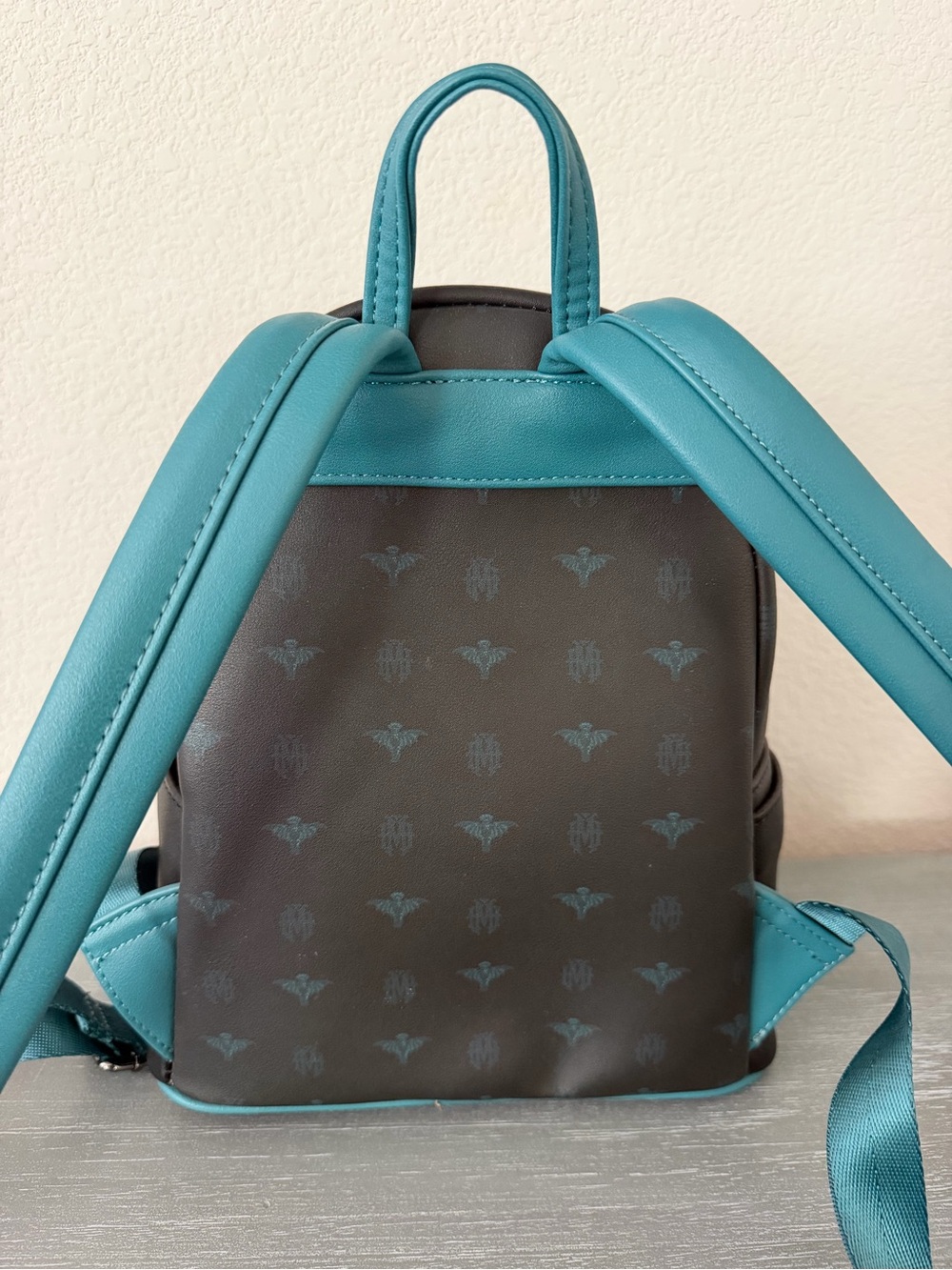 Loungefly Haunted Mansion Black and Teal with HM Characters. - Picture 4 of 8